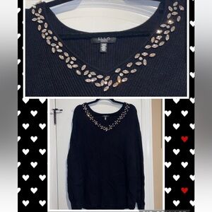 ✨ Rhinestone Jeweled Sweater ✨